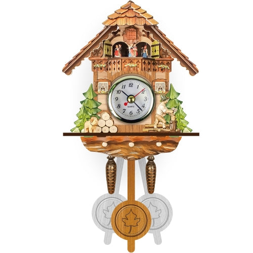 Barley Bird Wall Clock Retro Living Room Watch(CM003)