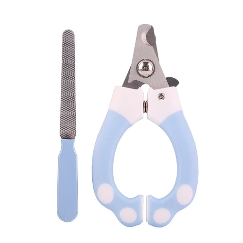 2 Sets BG-W097 Pet Stainless Steel Nail Clipper Set, Specification: Large Blue
