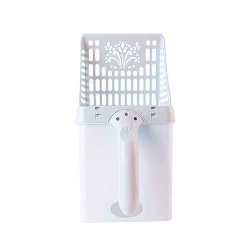 BG-M326 Pet Supplies Cat Litter Scoop Cleaning Kit Poop Scoop With Hook(Gray )