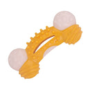 2 PCS BG-W168 Teeth TPR Chews Barbed Ring Dog Toys Pet Products(Yellow)