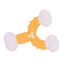 2 PCS BG-W1162 Pet Toy TPR Dog Training Chewing Teeth Cleaning Stick(Yellow)