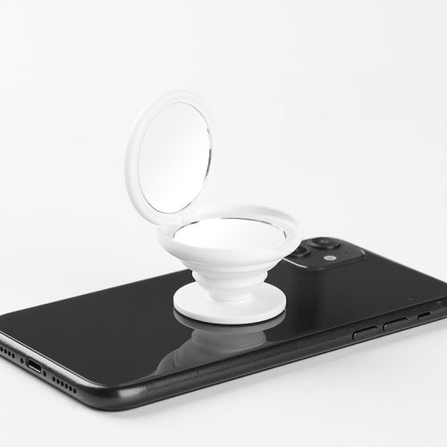 5 PCS 360 Degree Rotating Air Bag Mirror Mobile Phone Ring Holder Foldable Telescopic Mobile Phone Holder, Specification: Integrated Airbag (White)