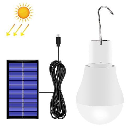 LED Solar Bulb USB Portable Outdoor Emergency Light Bulb Camping Lighting(White Light)