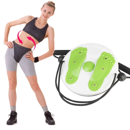 Magnet Massage Board Home Fitness Equipment Twisted Waist Disk With Drawstring, Specification: 28 x 28cm(Green )