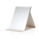 3 PCS Folding Portable High-definition Makeup Mirror PU Leather Desktop Vanity Mirror,Size: Medium (White)