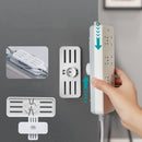 5 PCS Non-Marking And Punch-Free Socket Holder Can Be Wound And Rotatable Socket Holder(White)