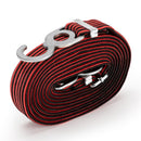 2 PCS Motorcycle Bicycle Trunk Bundle Tape Pull Goods Straps Elastic Rope Rubber Band Luggage Rope, Colour: 3m (Black Red)