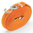 2 PCS Motorcycle Bicycle Trunk Bundle Tape Pull Goods Straps Elastic Rope Rubber Band Luggage Rope, Colour: 4m (Red Yellow)