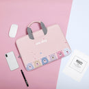 BUBM SMDNB-DS Computer Handbag Laptop Bag Cartoon Waterproof Computer Liner Bag, Size: 15.6 inch(Light Pink)