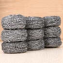 4 Bags SSGP Household Stainless Steel Wire Cleaning Ball Kitchen Brush Pot Wash Dish Cleaning Wire Ball(Stainless Steel Color)