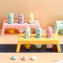 2 Set Silicone Cartoon Ice Cream Mold With Cover Easy Demoulding Home-Made Popsicle Mould, Random Color Delivery