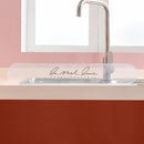 Kitchen Sink Splash-proof Clapboard Household Suction Cup Water-proof Fence Baffle, Style:Elegant(Transparent)