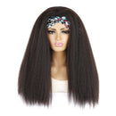 Turban Headband Corn Beard Long Hair Wig Headgear, Color Classification: 4