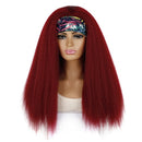 Turban Headband Corn Beard Long Hair Wig Headgear, Color Classification: BUG