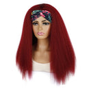 Turban Headband Corn Beard Long Hair Wig Headgear, Color Classification: BUG
