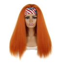 Turban Headband Corn Beard Long Hair Wig Headgear, Color Classification: 18C