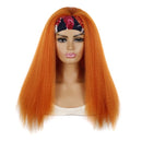 Turban Headband Corn Beard Long Hair Wig Headgear, Color Classification: 18C