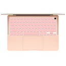 10 PCS Laptop Dust-Proof Waterproof Keyboard Film For MacBook Air 13.3 Inch A2337 2020 US Version (Rose Gold)