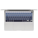2 PCS Laptop Dust-Proof Waterproof Keyboard Film For MacBook Air 13.3 Inch A2337 2020 US Version (Gradient Gray)