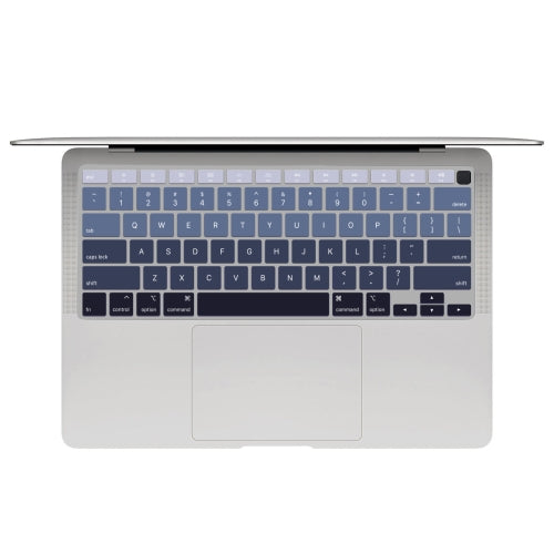 2 PCS Laptop Dust-Proof Waterproof Keyboard Film For MacBook Air 13.3 Inch A2337 2020 US Version (Gradient Gray)