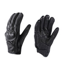 BSDDP A0102 Leather Full Finger Locomotive Gloves Racing Anti-Fall Breathable Touch Screen Gloves, Size: XL(Nonporous)