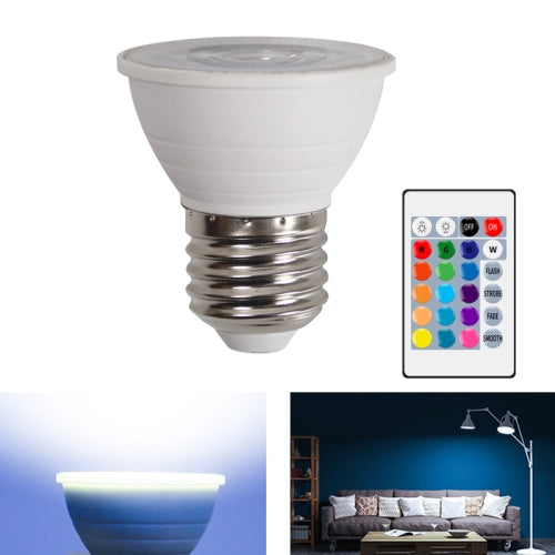 Energy-Saving LED Discoloration Light Bulb Home 15 Colors Dimming Background Decoration Light, Style: Transparent Cover E27(RGB White)