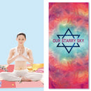 Home Yoga Towel Printing Portable Non-Slip Yoga Blanket, Colour: Sky Large + Silicone