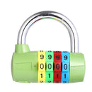 2 PCS CH-206 4-Digit Alloy Password Padlock Gym Password Lock, Specification: Fruit Green