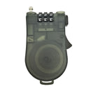 2 PCS CH-31 3-Digit Travel ABS Plastic Transparent Password Lock 110cm Telescopic Wire Lock(Color Random Delivery)