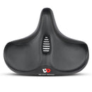 WEST BIKING Bicycle Riding Big Butt Comfortable Saddle(Black Hollow Windshield)