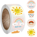 10 Rolls F69 Children Weather Sealing Sticker Envelope Decoration Label Sticker(2.5cm)