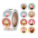10 Rolls K-86 Cake Baking Handmade Thank You Label Gift Decoration Sealing Sticker(2.5cm)
