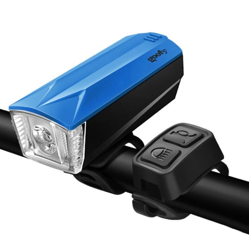 GOOFY DT-6105 Bicycle Horn Light Mountain Bike Front Light Warning Light Specification: Battery (3 Watt Sky Blue)