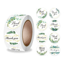 10 Rolls Thank You Floral Sticker Wedding Gift Decoration Label, Size: 2.5cm / 1inch(A-297)
