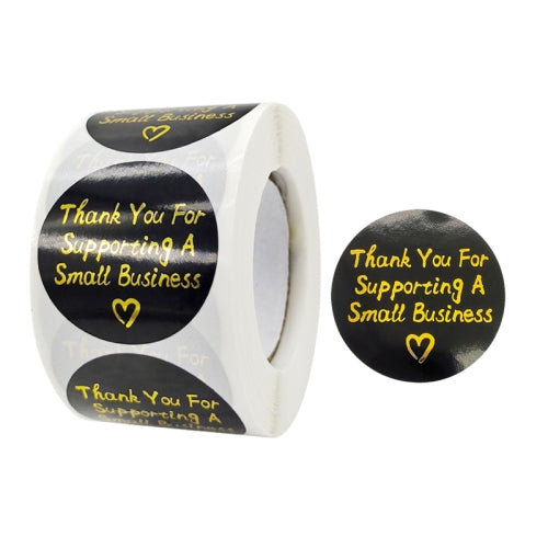 3 Rolls Stamping Thank You Sticker Envelope Sealing Sticker Gift Decoration Label, Size: 3.8cm / 1.5inch(K-67)