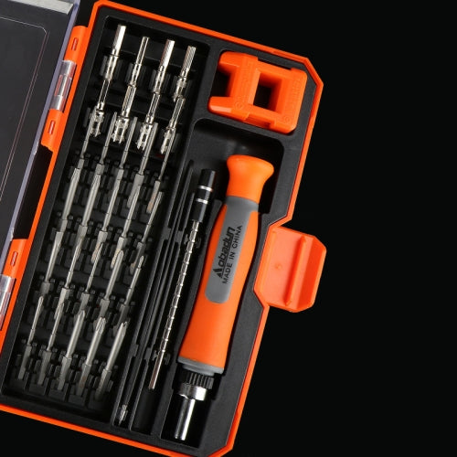 Obadun 9802 31 in 1 Screwdriver Set Tool Computer Clock Precision Multi-Function Repair Tool, Series: Ratchet Handle(Orange Box)
