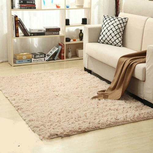Shaggy Carpet for Living Room Home Warm Plush Floor Rugs fluffy Mats Kids Room Faux Fur Area Rug, Size:160x200cm(Beige)