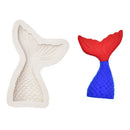 5 PCS Mini Mermaid Tail Liquid Silicone Mold Fondant Baking Mold, Specification: Large (Gray) 15-94