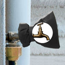2 PCS Outdoor Terrace Winter Faucet Protective Cover Anti-icing Antifreeze Warm Cover(Black )