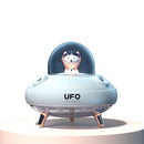HO3 UFO Double Spraying Pet Humidifier Home Air Nebulizer Water Replenishing Instrument, Colour: Plug-in Model (White)