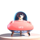 HO3 UFO Double Spraying Pet Humidifier Home Air Nebulizer Water Replenishing Instrument, Colour: Plug-in Model (Pink)