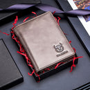 BUFF CAPTAIN 027 Men Short Anti-Theft Wallet Leather Multi-Card Thicken Wallet, Colour: Luxurious Ash