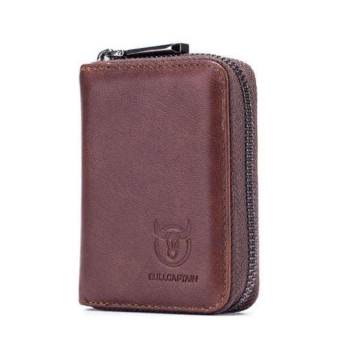 BUFF CAPTAIN 05 Head Layer Leather Card Bag Men Casual Leather Driver'S License Card Package(Brown)