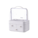 5999 Cosmetic Storage Box Dust-Proof Large-Capacity Household Desktop Organizer Skin Care Product Rack, Colour: Extra Large White