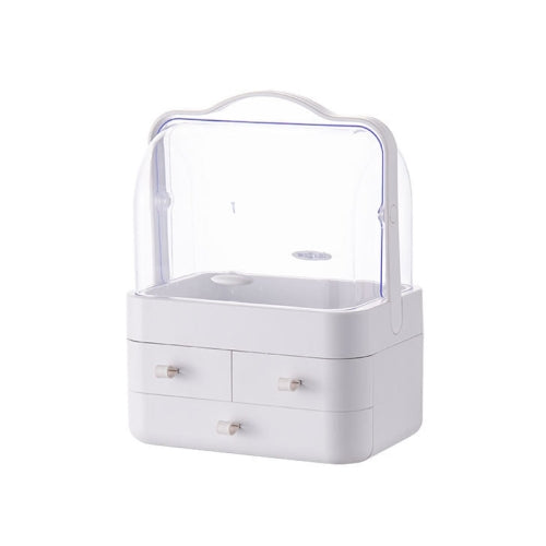 5999 Cosmetic Storage Box Dust-Proof Large-Capacity Household Desktop Organizer Skin Care Product Rack, Colour: Extra Large White