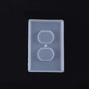3 PCS Crystal Epoxy Mirror Porous Socket Button Data Line Switch Panel Silicone Mold, Specification: Style One