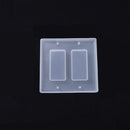 3 PCS Crystal Epoxy Mirror Porous Socket Button Data Line Switch Panel Silicone Mold, Specification: Style Four