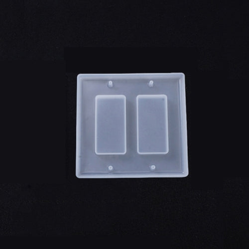 3 PCS Crystal Epoxy Mirror Porous Socket Button Data Line Switch Panel Silicone Mold, Specification: Style Four