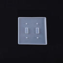 3 PCS Crystal Epoxy Mirror Porous Socket Button Data Line Switch Panel Silicone Mold, Specification: Style Five