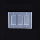 3 PCS Crystal Epoxy Mirror Porous Socket Button Data Line Switch Panel Silicone Mold, Specification: Style Six